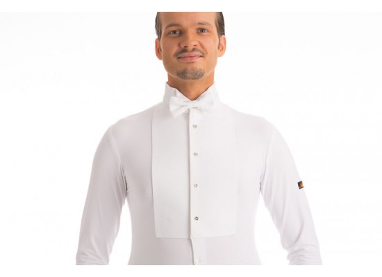 QueenE Competitionshirt white with collar